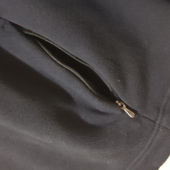 ATHLETA Cozy Karma Twist Neck Sweatshirt Black Lined Pullover Size Medium - Picture 7 of 12